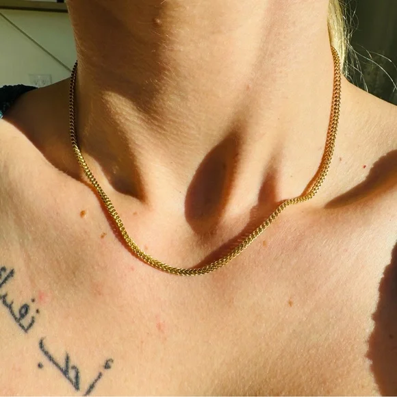 14k Solid Gold Franco Chain - Picture 3 of 4